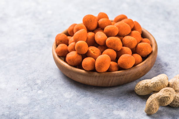 فروش بادام زمینی فلفلی + قیمت خرید به صرفه